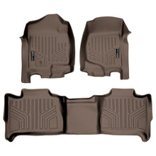 Load image into Gallery viewer, SMARTLINER Custom Fit Floor Mats 2 Row Liner Set Tan Compatible With 2007-2014 Tahoe / Suburban / Yukon / Yukon XL / Denali (SA1015/B1015)
