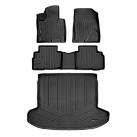 SMARTLINER All Weather Custom Fit Black 2 Row Floor Mats & Cargo Liner Set Compatible With 2023-2024 Kia Sportage (SA0603/B0603/D0603)