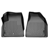 SMARTLINER Custom Fit Floor Mats 1st Row Liner Set Grey Compatible With Traverse / Enclave / Acadia / Outlook (SA2043)
