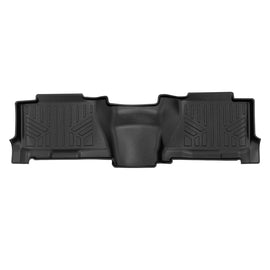 SMARTLINER Floor Mats 2nd Row Liner Black Compatible With 2001-2006 Chevy / GMC / Cadillac Pick-Up and SUV - 2007 Classic Truck Models (SB0178)