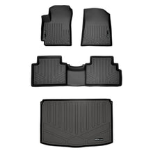 Load image into Gallery viewer, SMARTLINER Custom Fit Floor Mats 2 Rows and Cargo Liner Set Black Compatible With 2020-2022 Kia Soul Cargo Deck in Lower Position (SA0461/B0461/D0461)