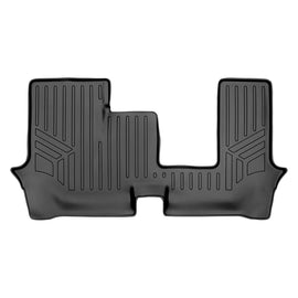 SMARTLINER All Weather Custom Fit Floor Mats 3rd Row Liner Black Compatible With 2018-2022 Volkswagen Atlas with 2nd Row Bench Seat (SC0300)