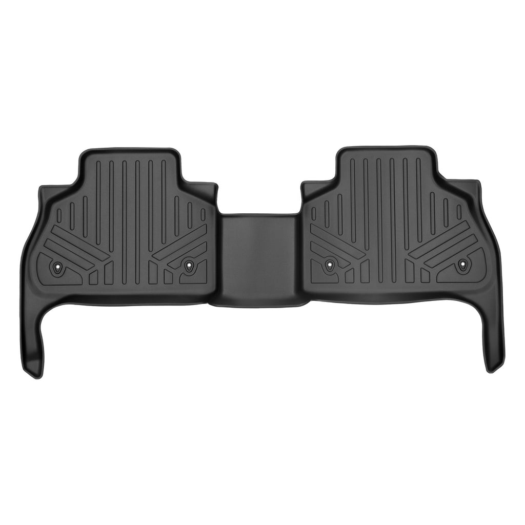 SMARTLINER Custom Fit Floor Mats 2nd Row Liner Black Compatible With 2019-2025 BMW X5 (SB0420)