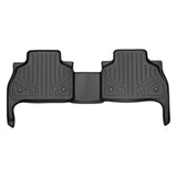 SMARTLINER Custom Fit Floor Mats 2nd Row Liner Black Compatible With 2019-2025 BMW X5 (SB0420)