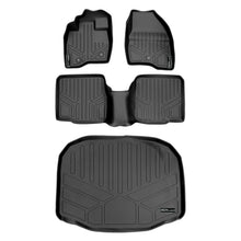 Load image into Gallery viewer, SMARTLINER Floor Mats 2 Rows and Cargo Liner Behind 3rd Row Set Black Compatible With 2011-2014 Explorer without 2nd Row Center Console (SA0082/B0082/E0082)