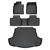 SMARTLINER Custom Fit All Weather Floor Mats 2 Rows and Cargo Liner Set Black Compatible with 2018-2025 Toyota Camry Hybrid Models (SA0330/B0758/D0330)