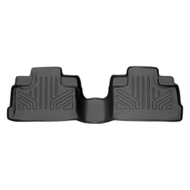 SMARTLINER Custom Fit Floor Mats 2nd Row Liner Black Compatible With 2007-2013 Jeep Wrangler Unlimited (SB0073)
