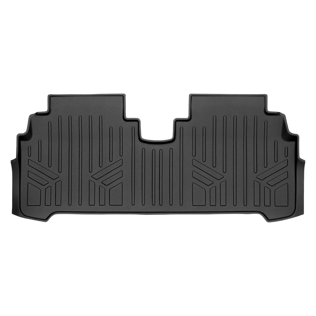 SMARTLINER All Weather Custom Fit Black 2nd Row Floor Mat Liner Set Compatible With 2022-2024 Chevrolet Bolt EUV (SB0673)