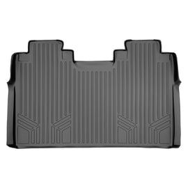 SMARTLINER Custom Fit Floor Mats 2nd Row Liner Grey Compatible With 2015-2022 Ford F-150 SuperCrew with 1st Row Bench Seats (SB2188)