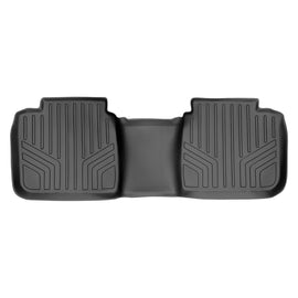 SMARTLINER Custom Fit Floor Mats 2nd Row Liner Black Compatible With 2012-2017 Toyota Camry (SB0102)