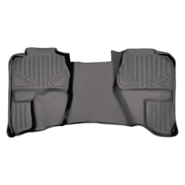 SMARTLINER Custom Fit Floor Mats 2nd Row Liner Grey Compatible With 2007-2013 Silverado/Sierra 1500/2500/3500 HD Extended Cab (SB2097)