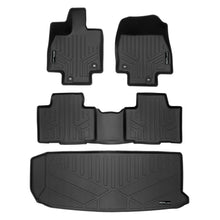 Load image into Gallery viewer, SMARTLINER Custom Fit All Weather Protection Black 2 Rows and Cargo Liner Behind 3rd Row Set Compatible With 2024 Toyota Grand Highlander ** (SA0719/B0719/E0719)