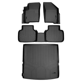 SMARTLINER Custom Fit All Weather Protection Black 2 Row Floor Liners & Cargo Liner behind the 2nd Row Seats Compatible With 2010-2020 Dodge Journey (SA0198/B0198/D0198)