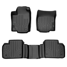 SMARTLINER Custom Fit Floor Mats 2 Row Liner Set Black Compatible With 2012-2019 Mercedes Benz ML / GL / GLE / GLS Series (SA0104/B0104)