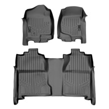 Load image into Gallery viewer, SMARTLINER Floor Mats 2 Row Liner Set Grey Compatible With 2007-2013 Silverado/Sierra 1500 Crew Cab - 2007-2014 2500/3500 HD Crew Cab (SA2015/B2020)