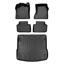 Load image into Gallery viewer, SMARTLINER Custom Fit Floor Mats 2 Rows and Cargo Liner Set Black Compatible With 2014-2021 Porsche Macan - All Models (SA0214/B0215/D0215)