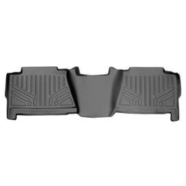 SMARTLINER Floor Mats 2nd Row Liner Grey Compatible With 2001-2006 Chevrolet / GMC / Cadillac Pick-Up and SUV - 2007 Classic Truck Models (SB2178)
