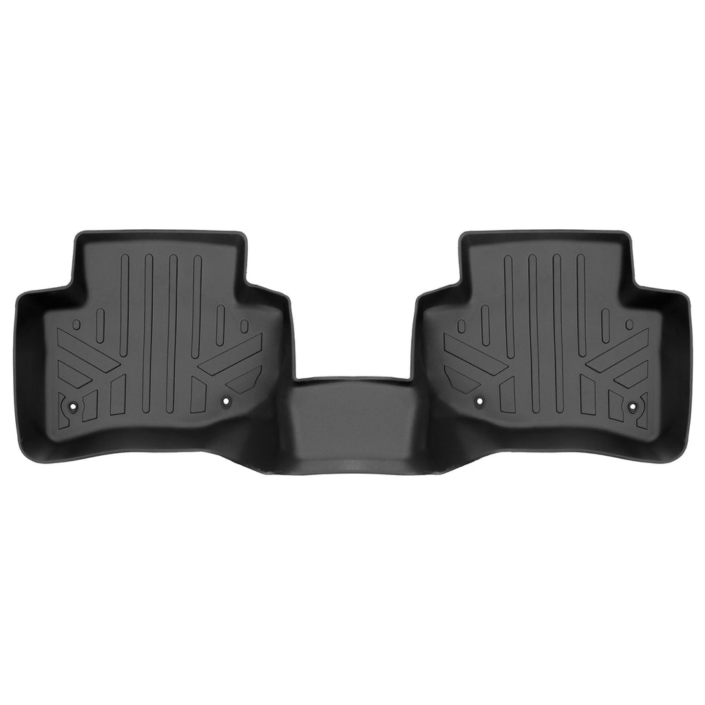SMARTLINER Custom Fit All Weather Black 2nd Row Floor Mat Liners Compatible With 2021-2023 Land/ Range Rover Velar (SB0662)