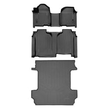 Load image into Gallery viewer, SMARTLINER Floor Mats &amp; Truck Bed Mat Set Compatible With Vinyl Floor 19-21 Silverado/Sierra 1500 Crew Cab with 1st Row Bench Seat (SA0458/B0457/K0400)