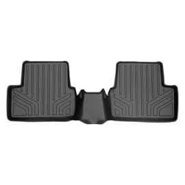 SMARTLINER Custom Fit Floor Mats 2nd Row Liner Black Compatible With 2011-2015 Chevrolet Cruze / 2016 Cruze Limited (SB0098)