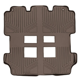 SMARTLINER Custom Fit Floor Mats 2nd and 3rd Row Liner Tan Compatible With 2011-2017 Honda Odyssey (SB1103)