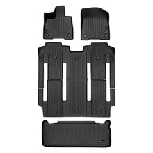 Load image into Gallery viewer, SMARTLINER Floor Mats 3 Row Liner Set &amp; Cargo Liner Behind the 3rd Row Compatible With 2021-2023 Toyota Sienna with 2nd Row Bench Seat (SA0552/B0576/E0592)