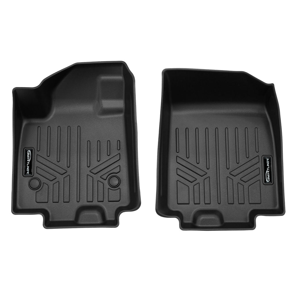 SMARTLINER Custom Fit All Weather Protection Black 1st Row Liners Compatible With 2024-2025 Chevrolet Equinox EV (SA0754)