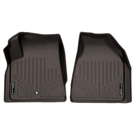 SMARTLINER Custom Fit Floor Mats 1st Row Liner Set Cocoa Compatible With Traverse / Enclave / Acadia / Outlook (SA3043)