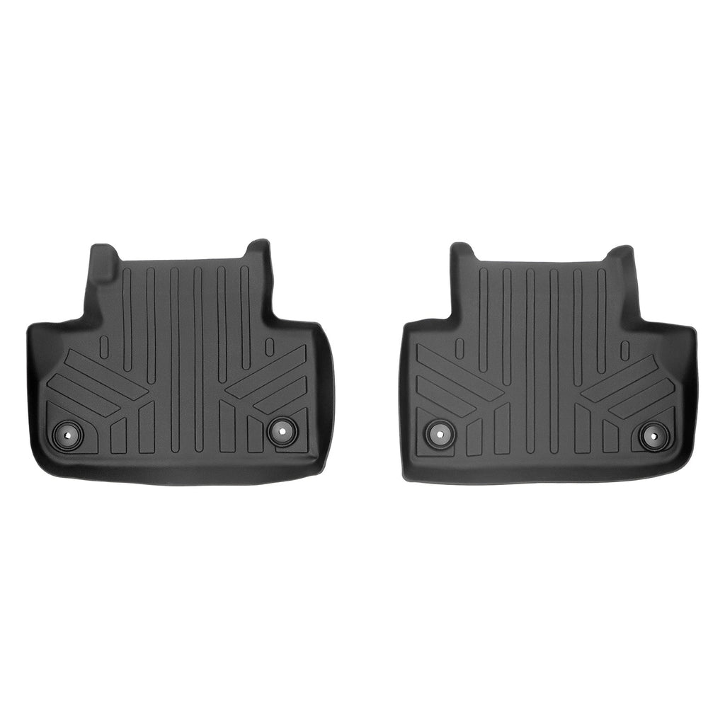 SMARTLINER Custom Fit All Weather Protection Black 2nd Row Liner Compatible With 2018-2025 Audi Q5 (SB0312)