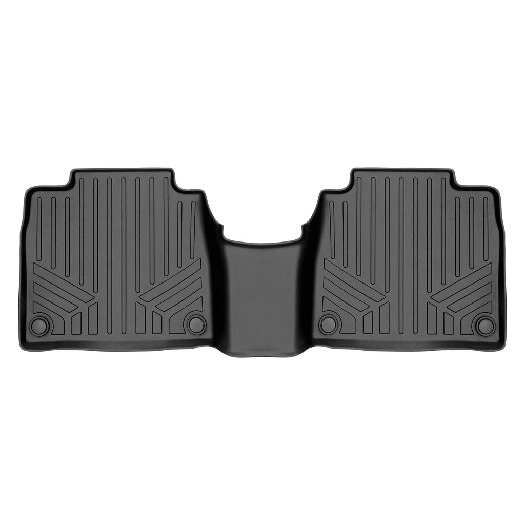 SMARTLINER Custom Floor Mats 2nd Row Liner Black Compatible With 2020-2021 Mercedes-Benz GLS-Class 7 Passenger With 2nd Row Bench Seats (SB0498)