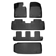 Load image into Gallery viewer, SMARTLINER Floor Mats 3 Rows and Cargo Liner Behind 3rd Row Set Black Compatible With 2018-2022 Lexus RXL with 3rd Row Seats - All Models (SA0222/B0222/C0222/E0357)