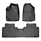 SMARTLINER Custom Fit All Weather Protection Black 2 Row Floor Liners Compatible With 2014-2020 Acura MDX (SA0158/B0158)
