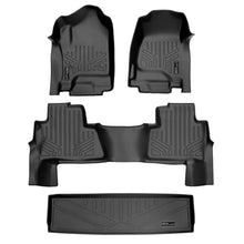 Load image into Gallery viewer, SMARTLINER Custom Fit Floor Mats 2 Rows and Cargo Liner Behind 3rd Row Set Black 2015 Tahoe / Yukon with 2nd Row Bench Seats (SA0136/B0445/E0153)