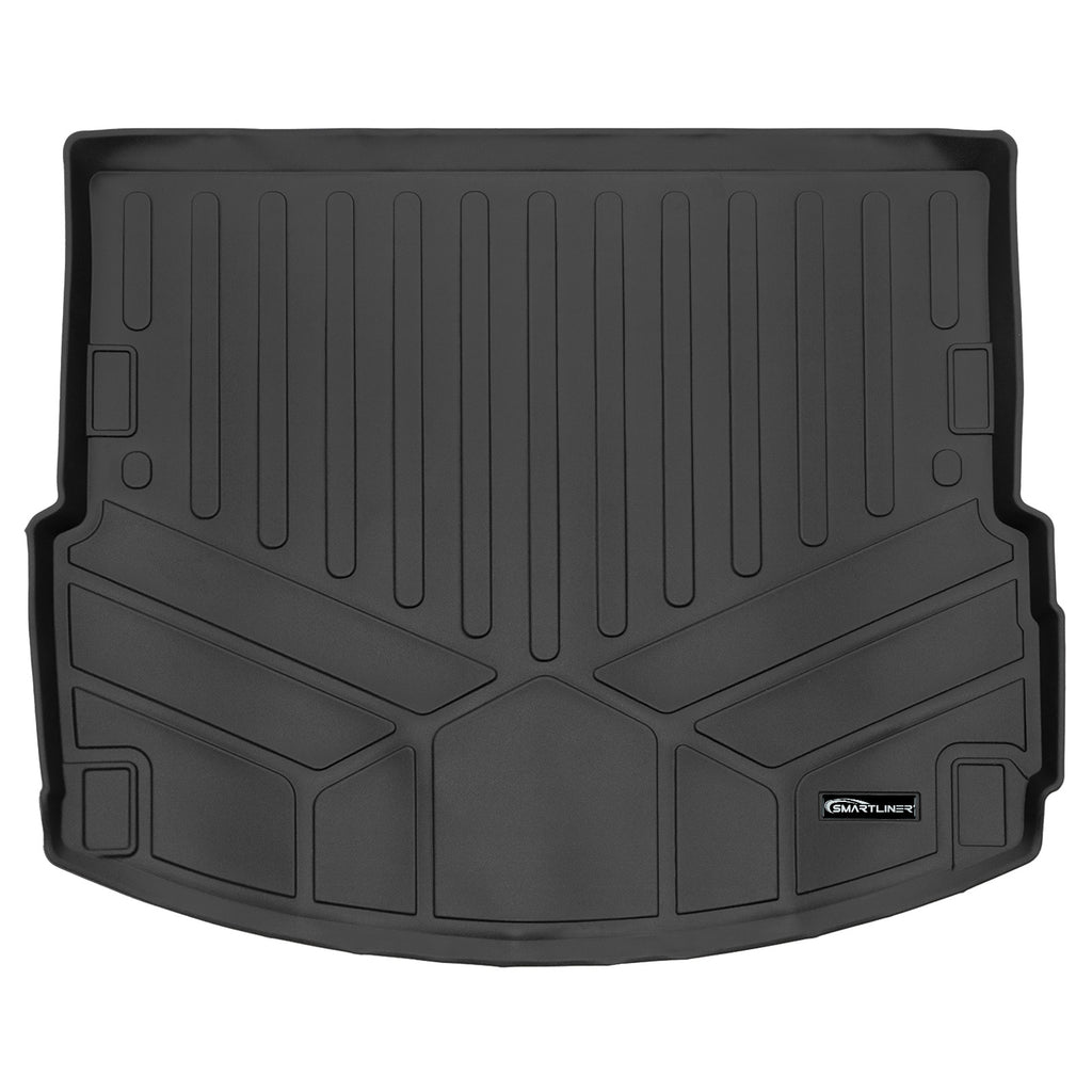 SMARTLINER All Weather Protection Custom Fit Black Cargo Liner Behind the 2nd Row Compatible With 2020-2023 Land Rover Discovery Sport (SD0701)