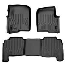 Load image into Gallery viewer, SMARTLINER Floor Mats 2 Row Liner Set Black Compatible With 2004-2008 Ford F-150 SuperCrew Cab / 2006-2008 Lincoln Mark LT Crew Cab (SA0175/B0175)