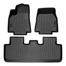 Load image into Gallery viewer, SMARTLINER All Weather Custom Fit Black 2 Rows Floor Mat Liner Set Compatible With 2020-2023 Tesla Model Y (SA0529/B0529)