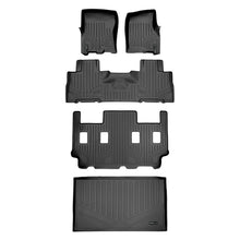 Load image into Gallery viewer, SMARTLINER Floor Mats - Cargo Liner Set Black Compatible With 2011-17 Expedition EL/Navigator L with 2nd Row Bucket Seats without Console (SA0183/B0303/C0186/E0185)