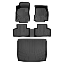Load image into Gallery viewer, SMARTLINER Floor Mats 2 Rows - Lower Cargo Liner Behind 2nd Row Set Black 20 Mercedes-Benz GLB Class 5 Passenger Models (SA0499/B0499/D0501)