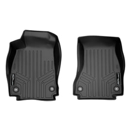 SMARTLINER Custom Fit All Weather Protection Black 1st Row Liners Compatible With 2017-2025 Audi A4/S4 (SA0352)