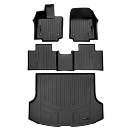 SMARTLINER All Weather Custom Fit Black 2 Row Floor Mats and Cargo Liner Set Compatible With 2023-2024 Lexus RX (SA0679/B0679/D0679)