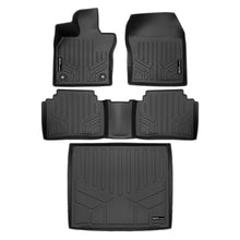 Load image into Gallery viewer, SMARTLINER Custom Fit All Weather Protection Black 2 Row Floor Liners &amp; Cargo Liner behind the 2nd Row Seats Compatible With 2023-2025 Toyota Prius Prime (SA0700/B0723/D0723)