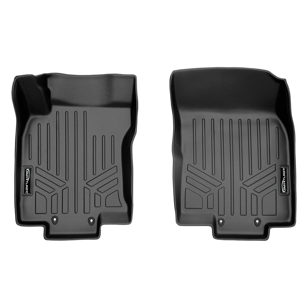 SMARTLINER Custom Fit Floor Mats 1st Row Liner Set Black Compatible With 2017-2021 Nissan Rogue Sport (SA0340)