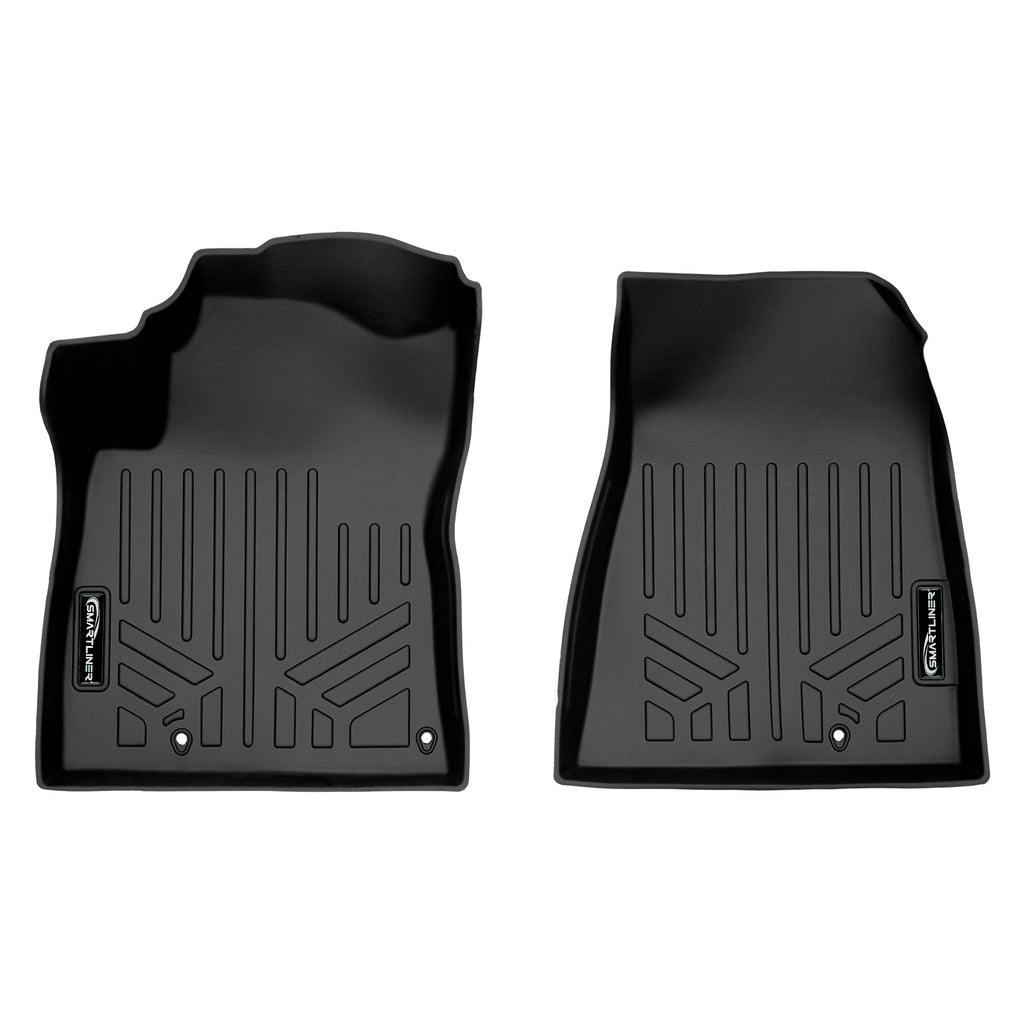 SMARTLINER All Weather Custom Fit Black 1st Row Floor Mat Liner Set Compatible With 2023-2024 Kia Niro PHEV and Hybrid Models (SA0652)