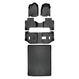 SMARTLINER Custom Fit Floor Mats 3 Rows and Cargo Liner Behind 2nd Row Set Black Compatible With 2015-2020 Cadillac Escalade ESV (SA0136/B0166/C0166/D0159)