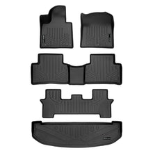 Load image into Gallery viewer, SMARTLINER Custom Fit 3 Row Floor Mats &amp; Cargo Liner Behind 3rd Row Set Compatible With 2021-2023 Kia Sorento (SA0547/B0547/C0547/E0547)