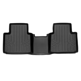 SMARTLINER Custom Fit Floor Mats 2nd Row Liner Black Compatible With 2022-2023 Mitsubishi Outlander (SB0561)