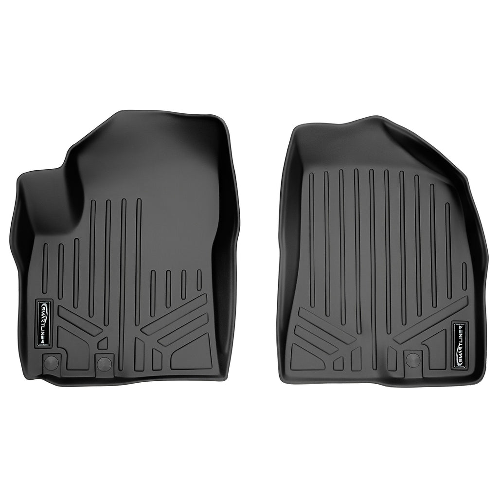 SMARTLINER Custom Fit Floor Mats 1st Row Liner Set Black Compatible With 2011-2013 Kia Sorento - All Models (SA0079)
