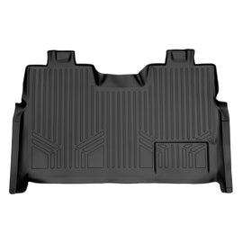 SMARTLINER Custom Fit Floor Mats 2nd Row Liner Black Compatible With 2009-2014 Ford F-150 SuperCrew Cab (SB0028)
