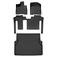 Load image into Gallery viewer, SMARTLINER Floor Mats 2 Row Liner Set &amp; Cargo Liner Behind the 2nd Row Compatible With 2021-2023 Toyota Sienna with 2nd Row Bench Seat (SA0552/B0552/D0552)