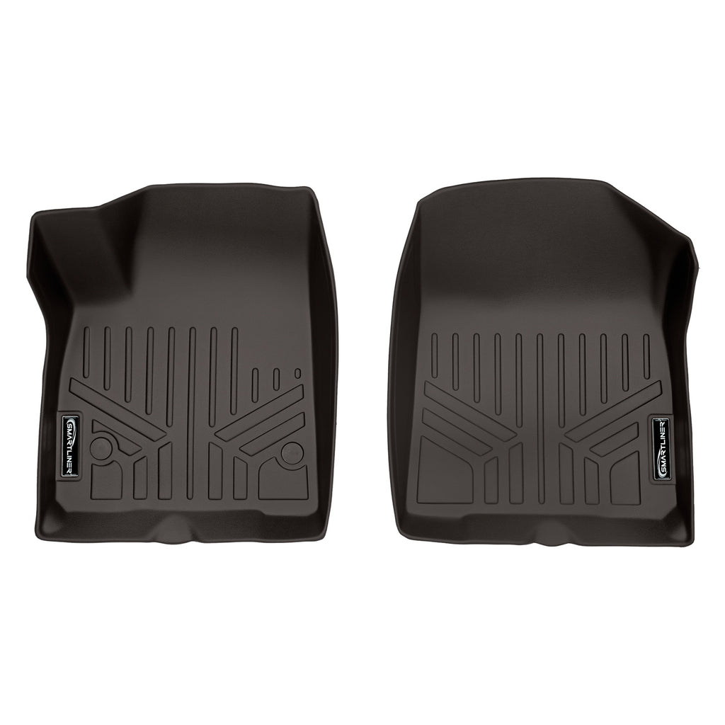 SMARTLINER All Weather Custom Fit Floor Mats 3 Rows and Cargo Liner Behind 2nd Row Set Cocoa Compatible With 2020-2021 Cadillac XT6 (SA3230-R/B3230-R/D3230-R)